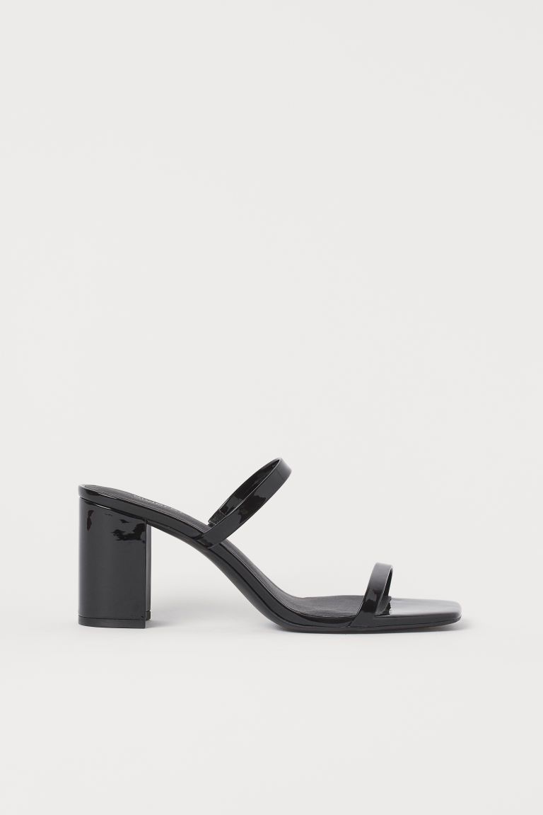 H & M - Slip-in Sandals - Black | H&M (US + CA)