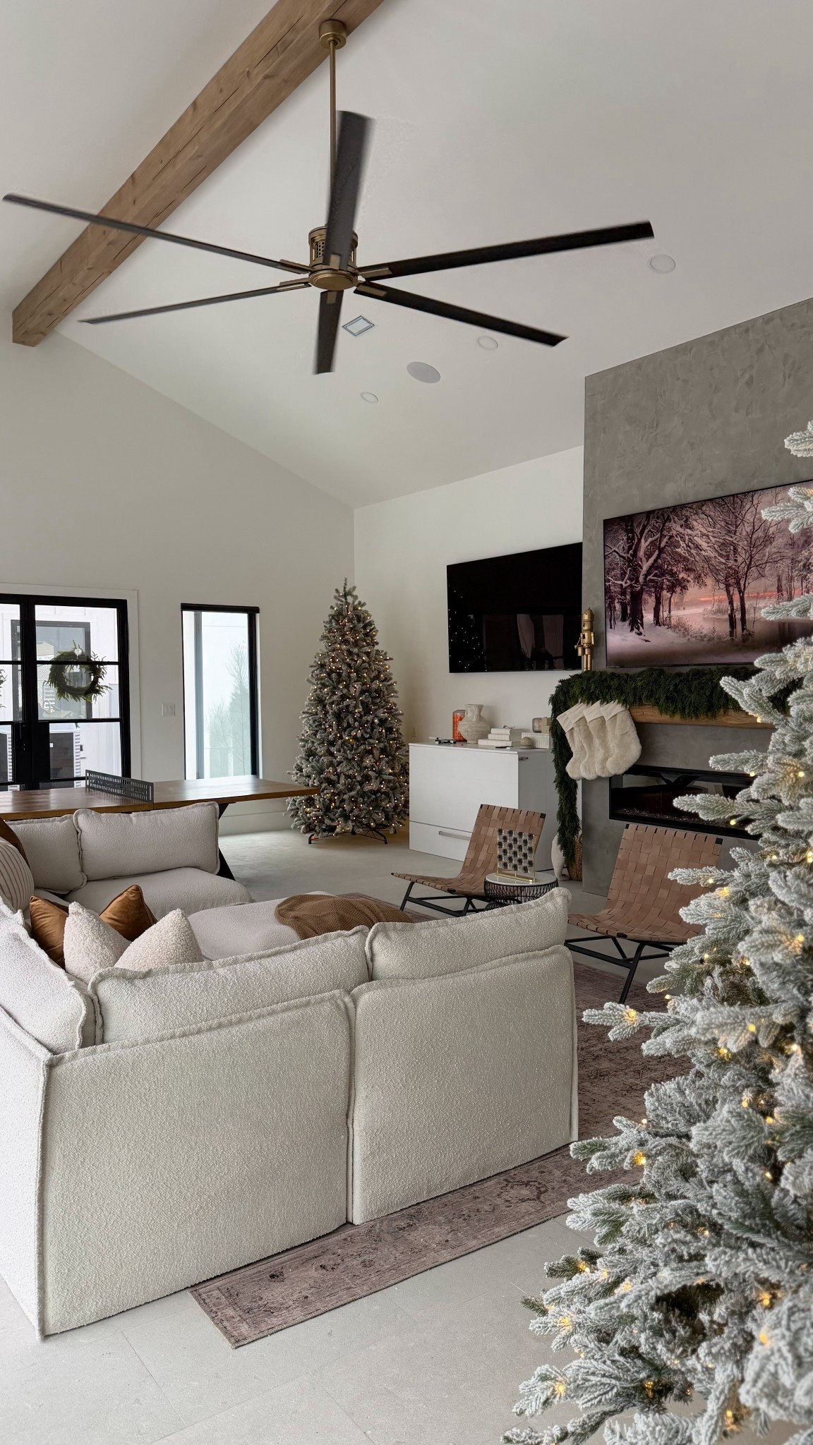 Finally got the trees up in the pool house! This is our favorite hangout spot right now!

#LTKSaleAlert #LTKHoliday #LTKHome