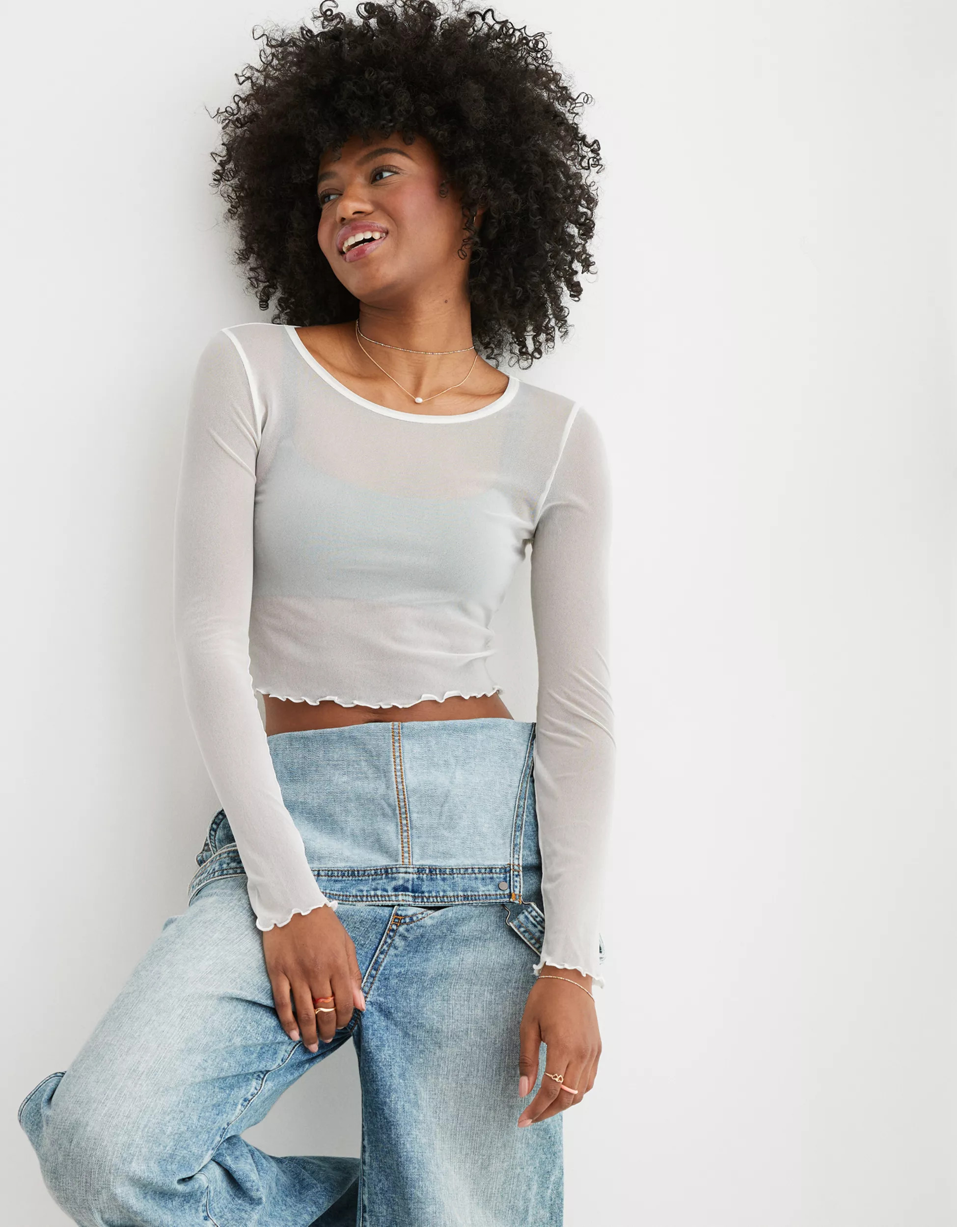 Aerie Magic Mesh Top | Aerie