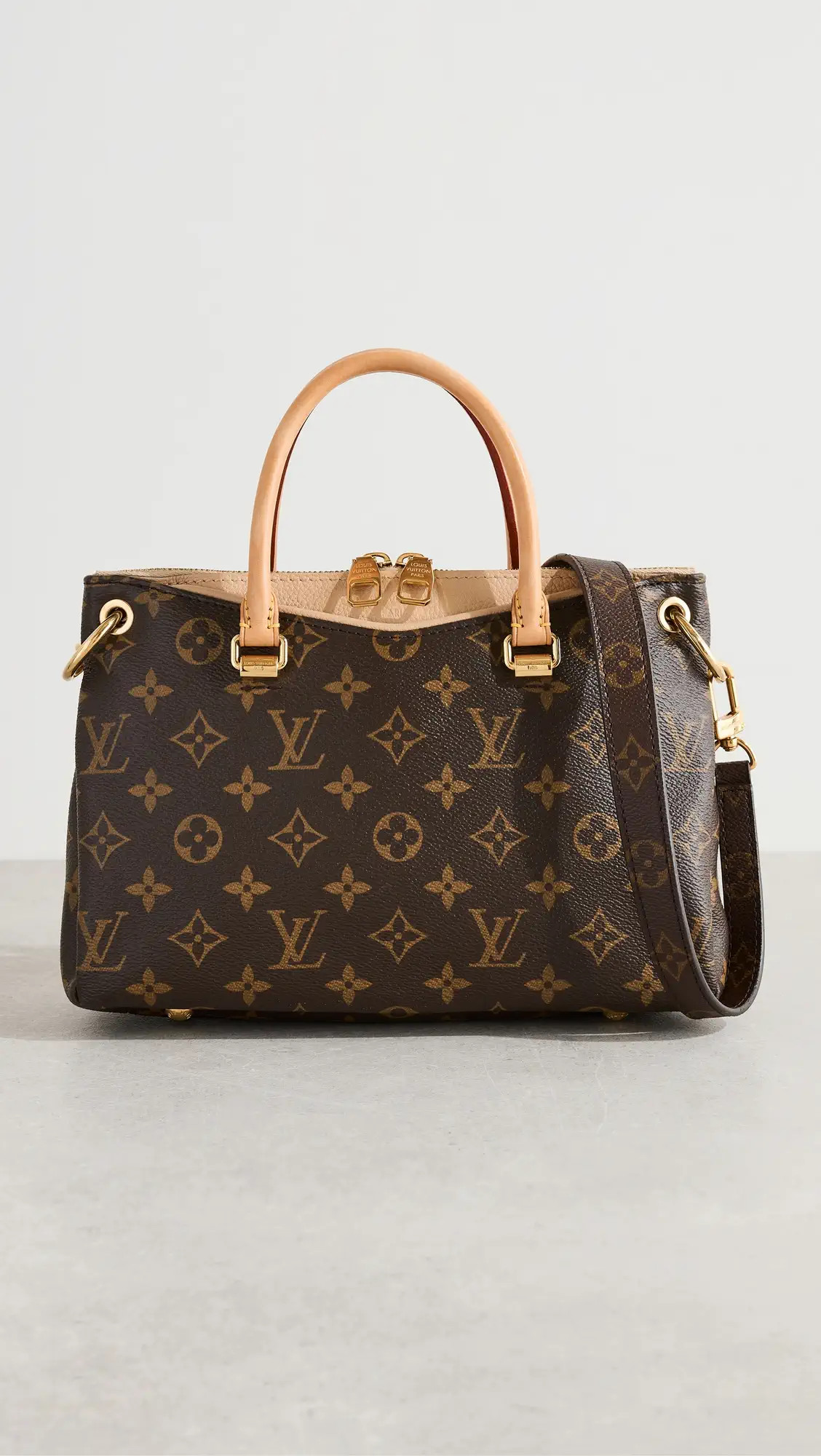What Goes Around Comes Around Louis Vuitton Beige Monogram Pallas Bb Bag | Shopbop | Shopbop