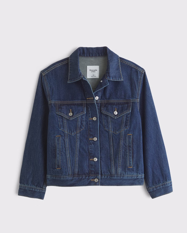 Easy Denim Trucker Jacket | Abercrombie & Fitch (US)