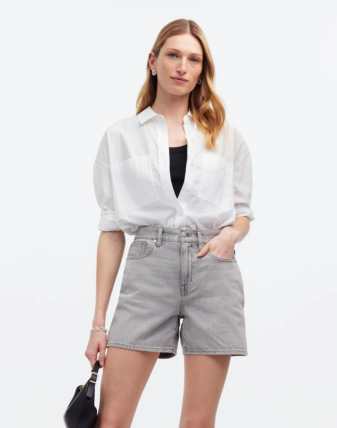 The '90s Mid-Length Jean Short in Heywood Wash | Madewell