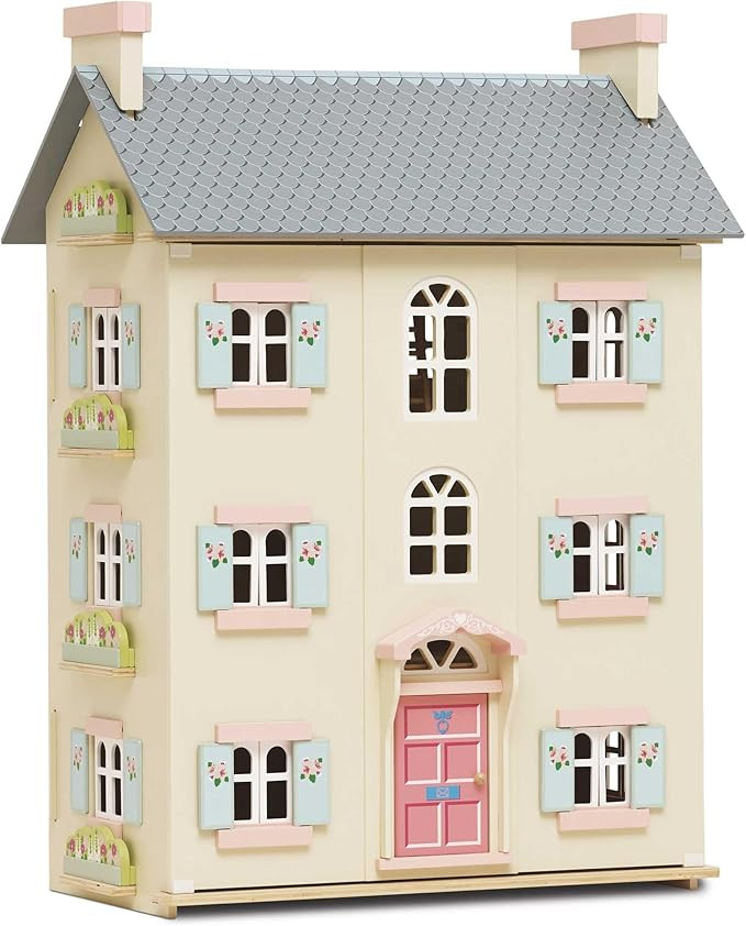 Le Toy Van - Gorgeous Cherry Tree Hall Large 4 Storey Wooden Doll House Play Set For Girls or Boy... | Amazon (US)