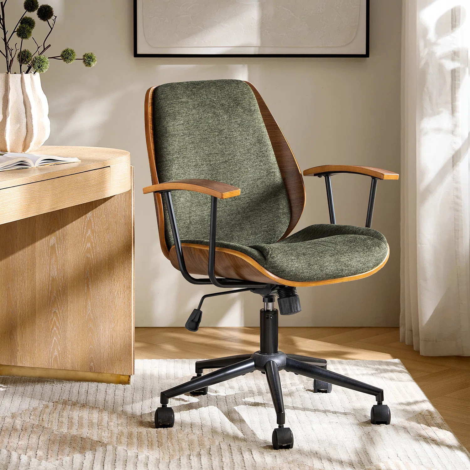 Oswina 37.75" H Polyester Office Chair | Wayfair North America
