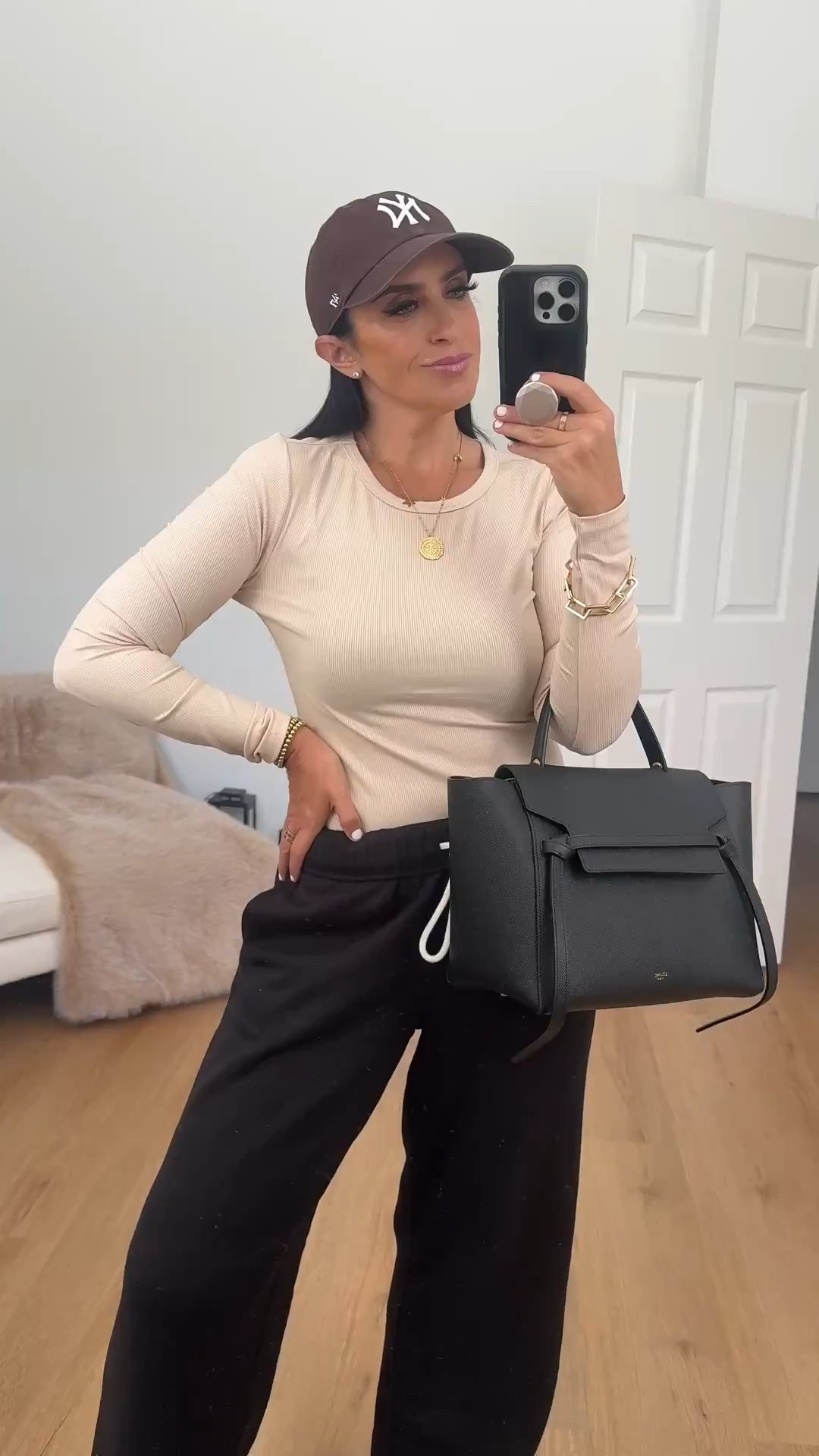 Long sleeve tee wearing size medium. No Boundaries Soft Fleece Wide Leg Pants only $12

Comment SHOP below to receive a DM with the link to this post on my LTK ⬇ https://liketk.it/5xAKj