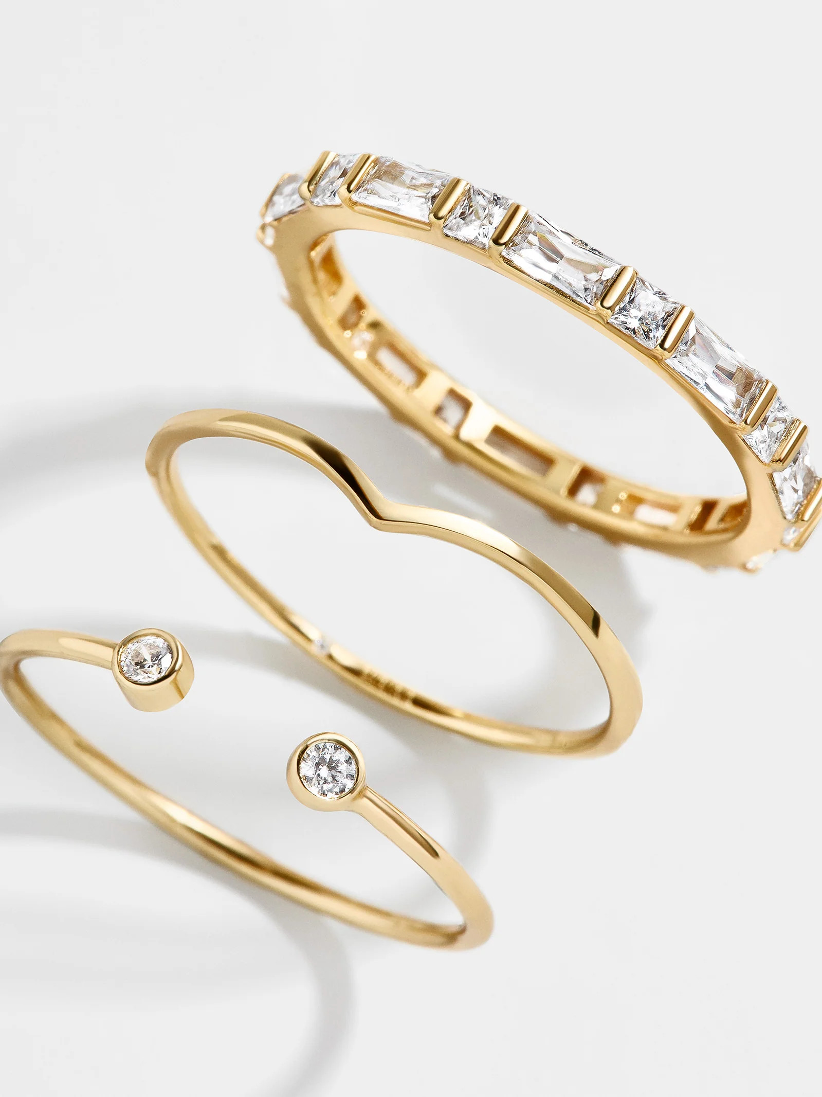 Mariah 18K Gold Ring Set | BaubleBar (US)