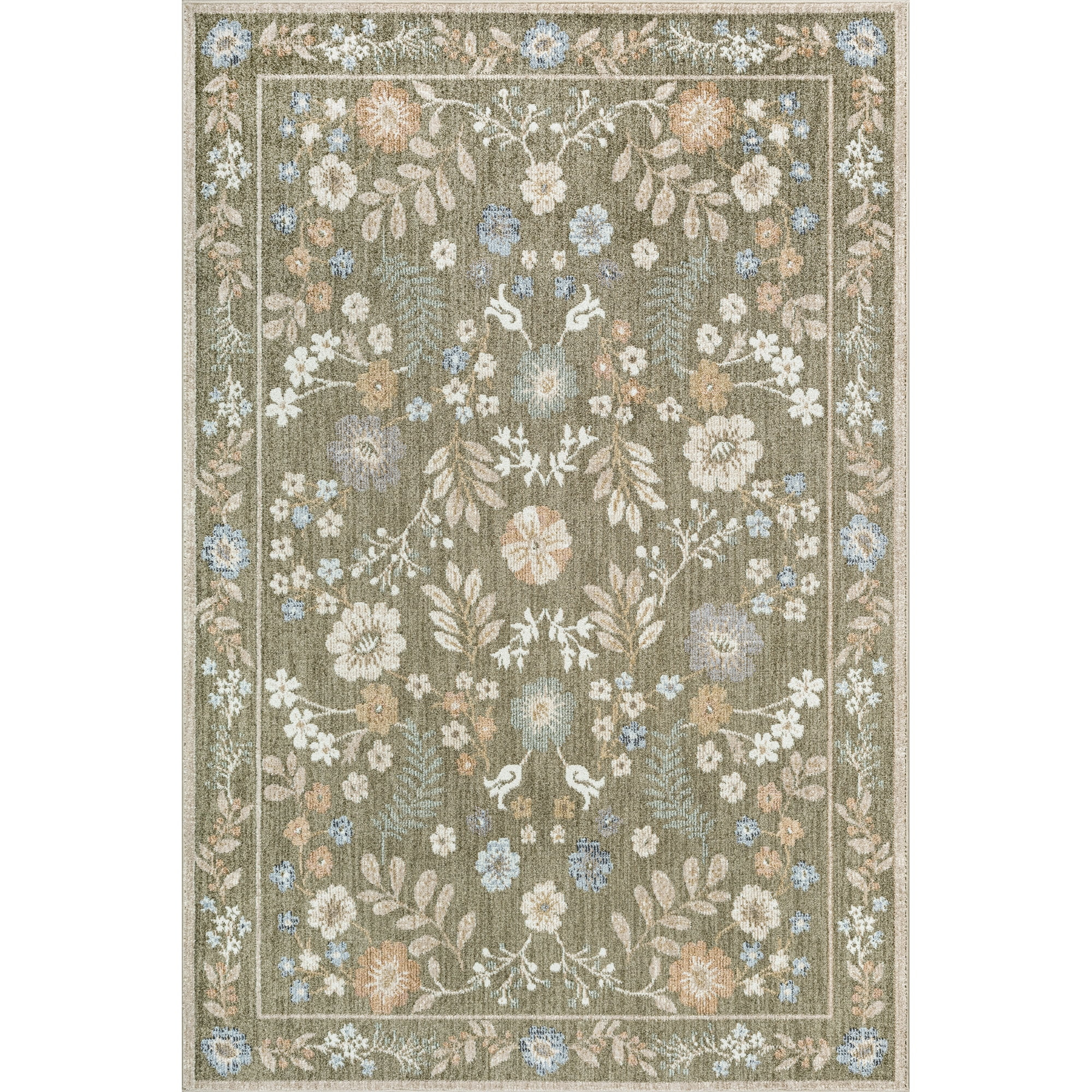 Mainstays Baltimore Green Area Rug, 5’ x 7’ | Walmart (CA)