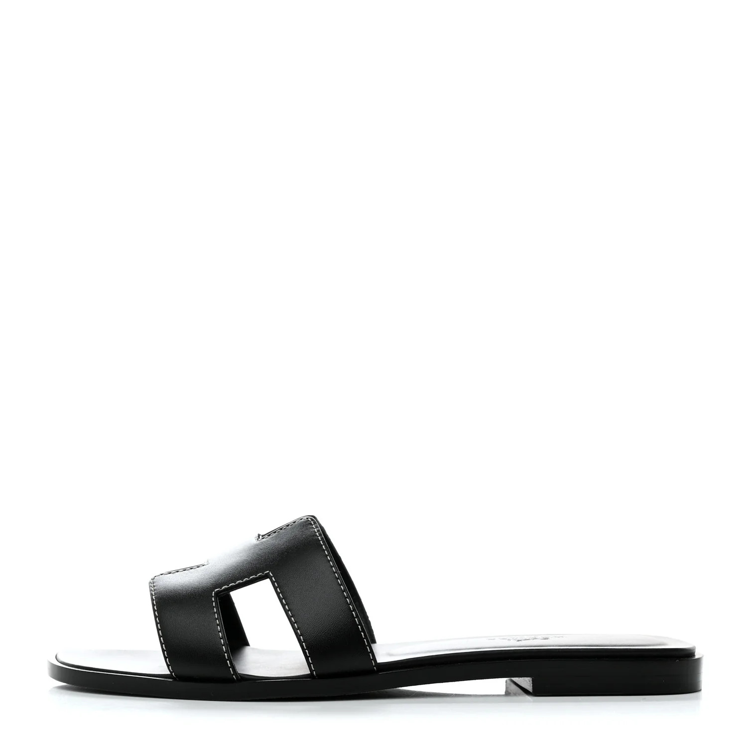 Box Calfskin Oran Sandals 37 Black | FASHIONPHILE (US)