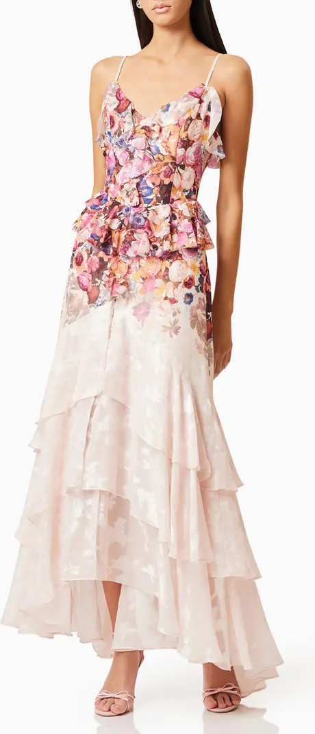 Elliatt Perla Floral Tiered Maxi Dress | Nordstrom | Nordstrom