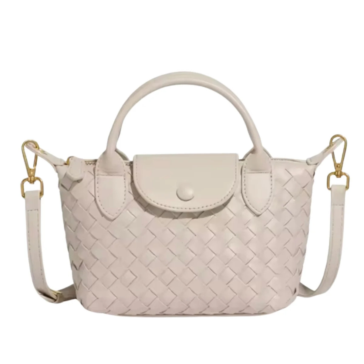 Ivory Quilted Rowan Crossbody (Small) | Sea Marie Designs