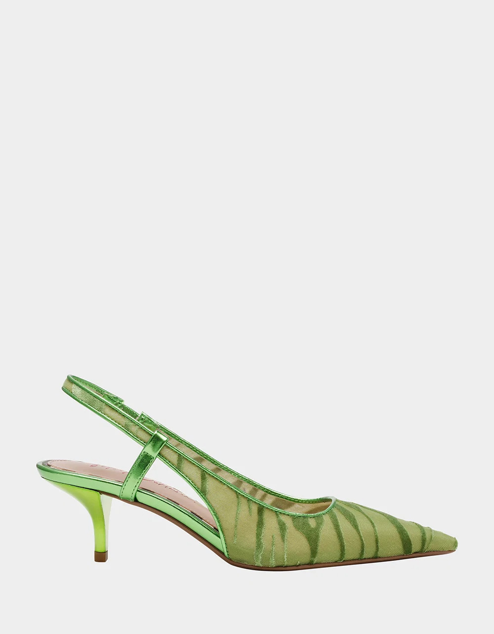 WILLAH GREEN Slingback Kitten Heel | Women's Heels | Betsey Johnson