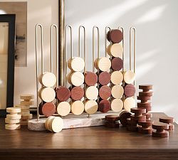 Marble And Wood Four In A Row | Pottery Barn (US)