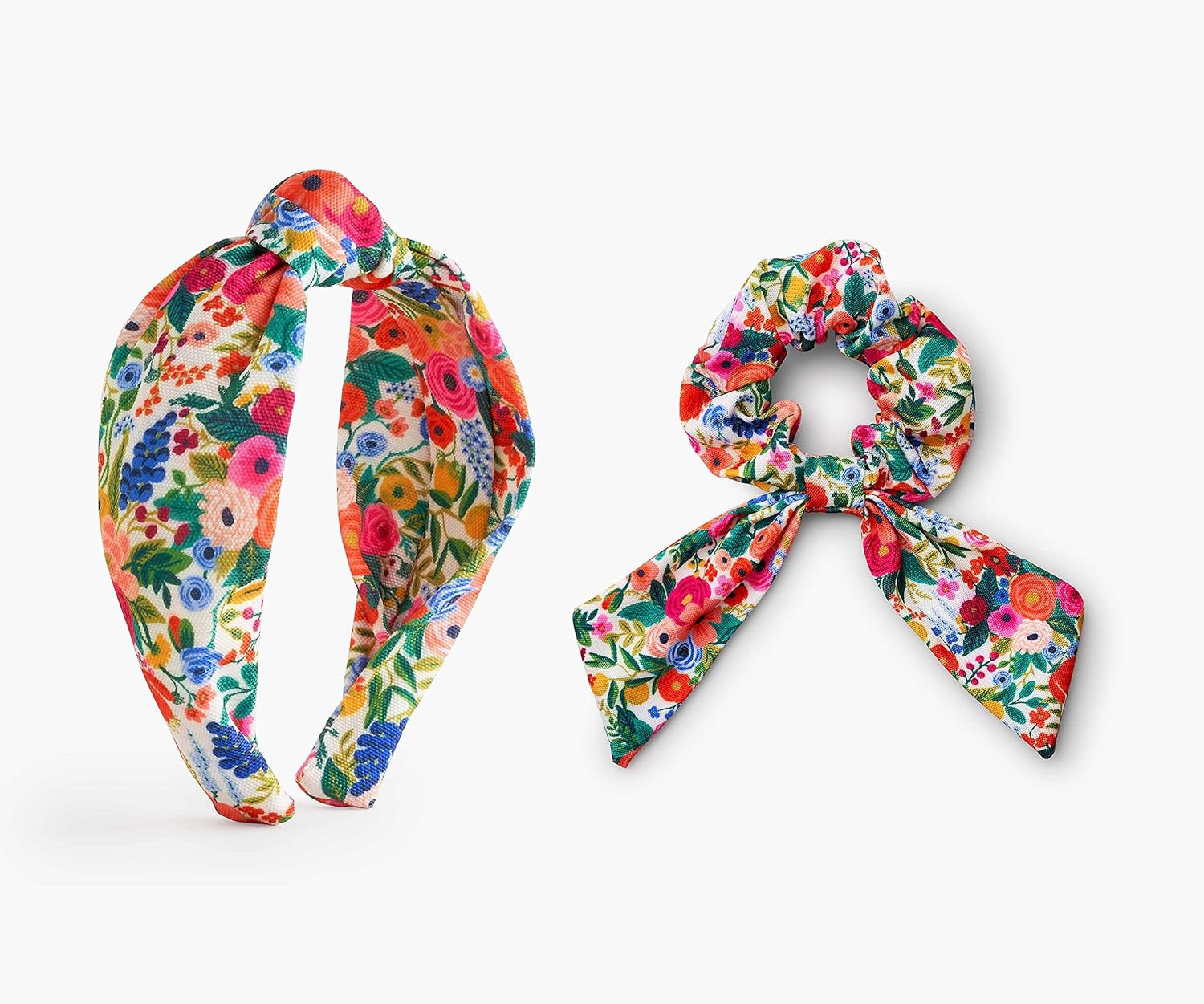 RIFLE PAPER CO. Garden Party Hair Bundle with Knotted Fabric Headband and Scrunchie, Bright Flora... | Amazon (US)