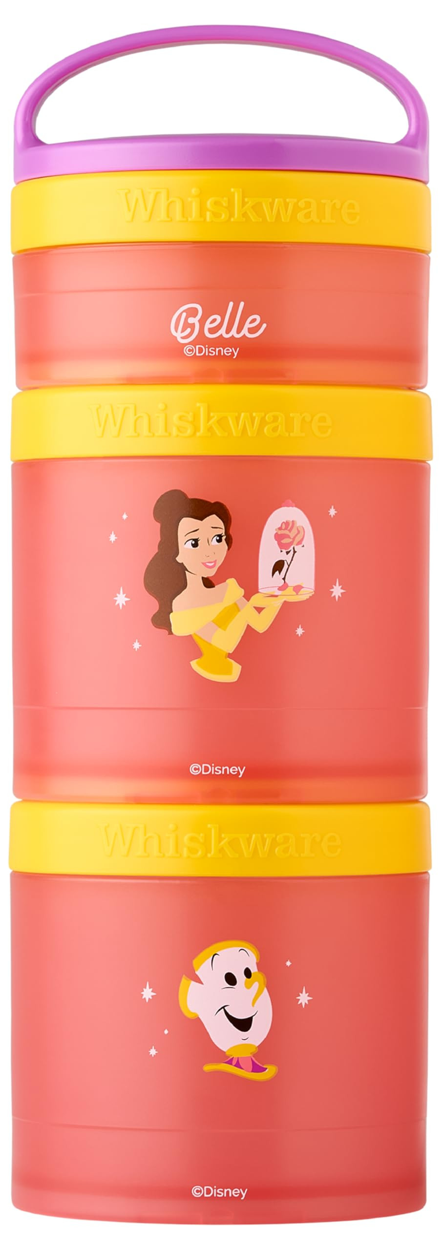 Whiskware Disney Princess Beauty and the Beast, Kids, Durable Food Storage Containers for Car, an... | Amazon (US)