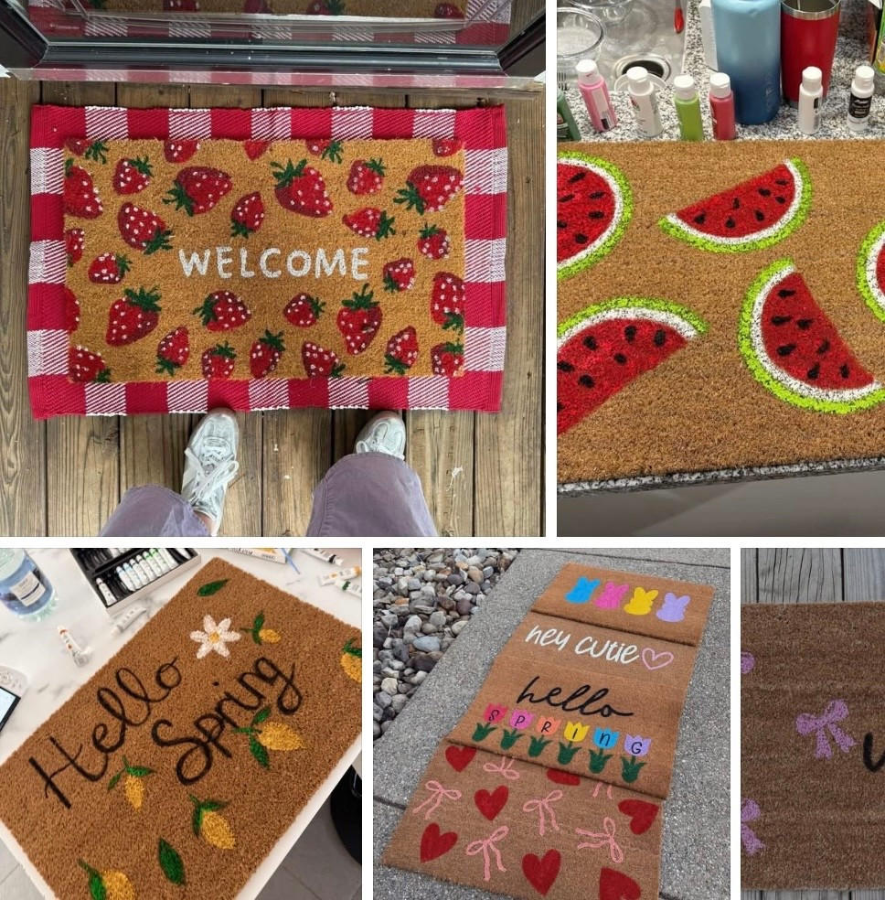DIY spring welcome mat ideas for a friend’s night in 

#LTKSeasonal #LTKSpringSale #LTKHome