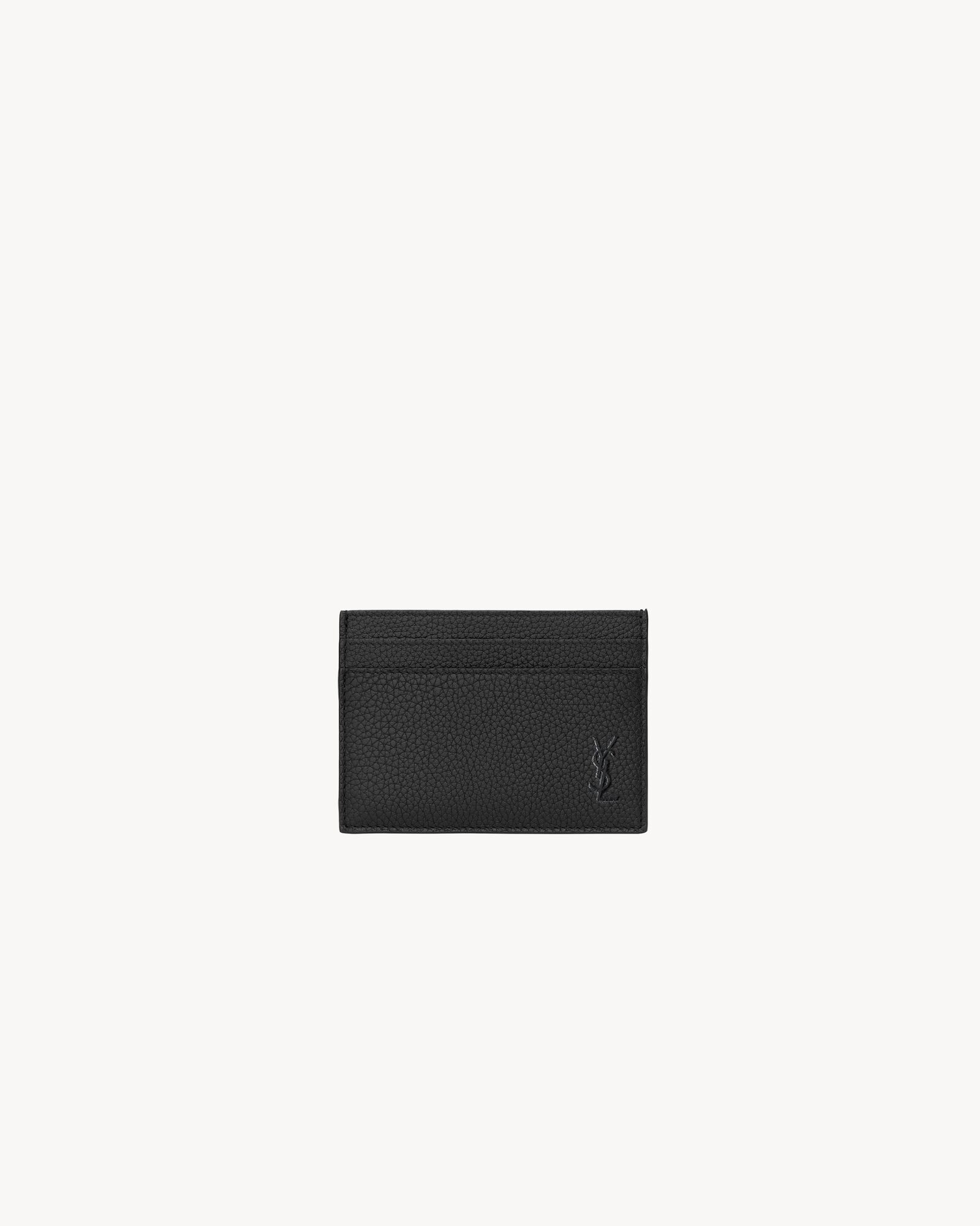 cassandre shadow saint laurent card case in grained leather | Saint Laurent Inc. (Global)