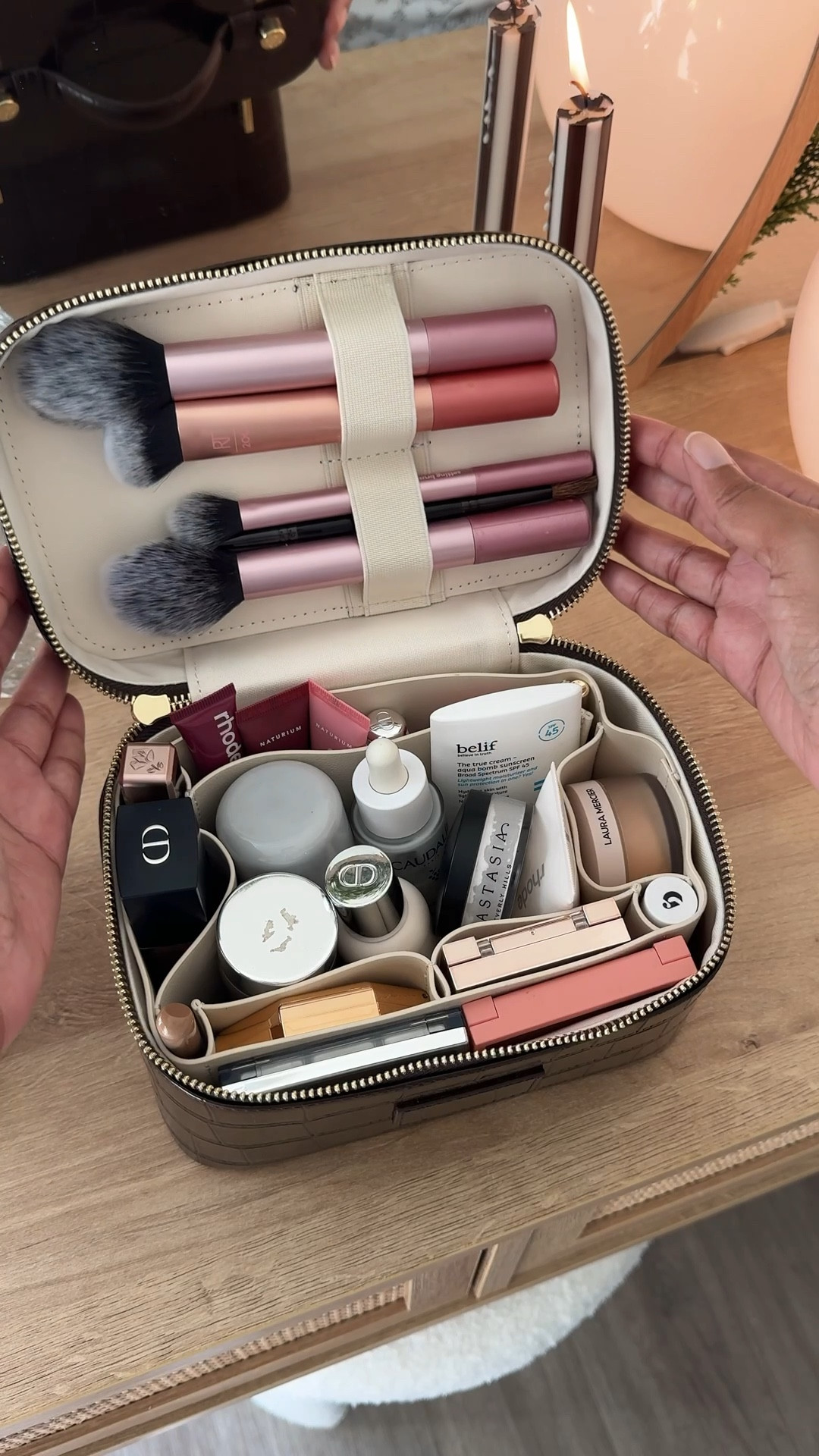 Organize my new makeup bag with me!

This Revolve x Etoile mini packed all my makeup essentials with ease for my trip. 

It would make a great gift too! Grab one for you and/or your bestie for Christmas!

#LTKCyberWeek #LTKGiftGuide #LTKHoliday