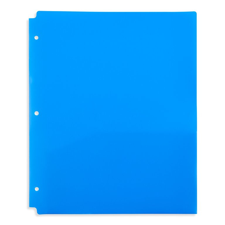 Pen+Gear 2-Pocket Poly Folder, Blue, 9.4" x 11.4" | Walmart (US)