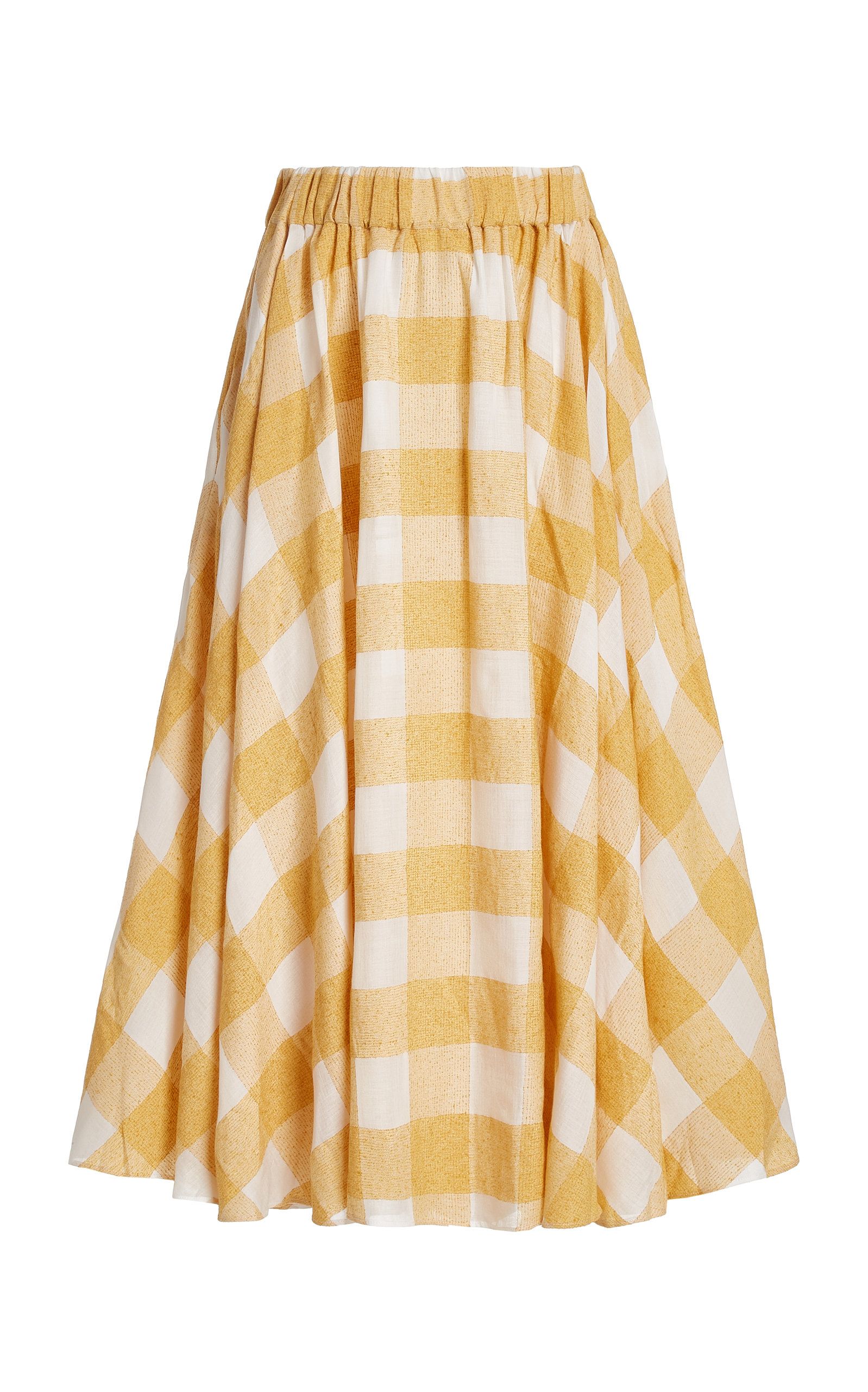 Sutherland Checked Woven Full Midi Skirt | Moda Operandi (Global)