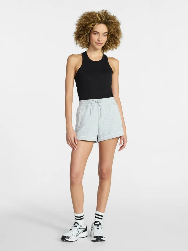 Avia Women's Cotton Ruched Rib Tank Top, Sizes XS-XXXL | Walmart (US)