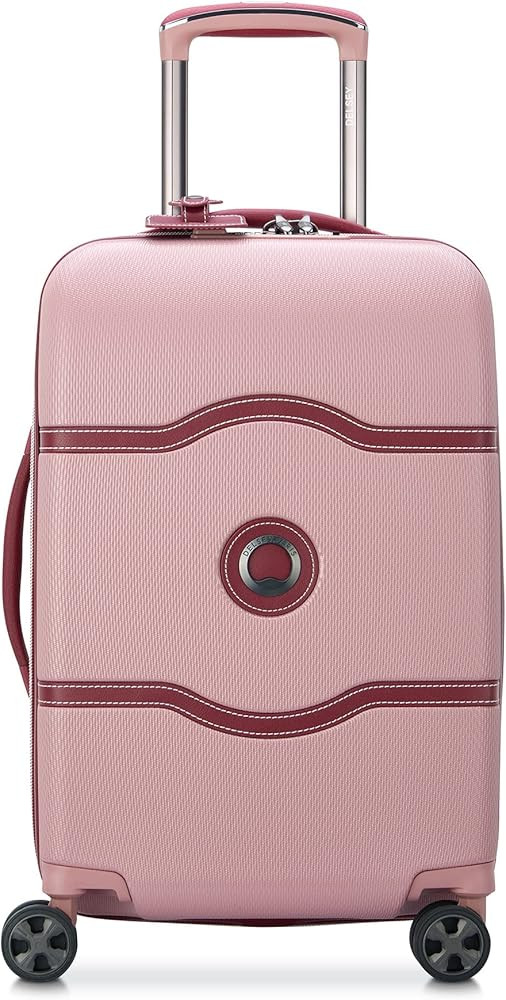 DELSEY PARIS Chatelet Air 2.0 Hardside Luggage with Spinner Wheels, Pink, Carry on 19 Inch | Amazon (US)