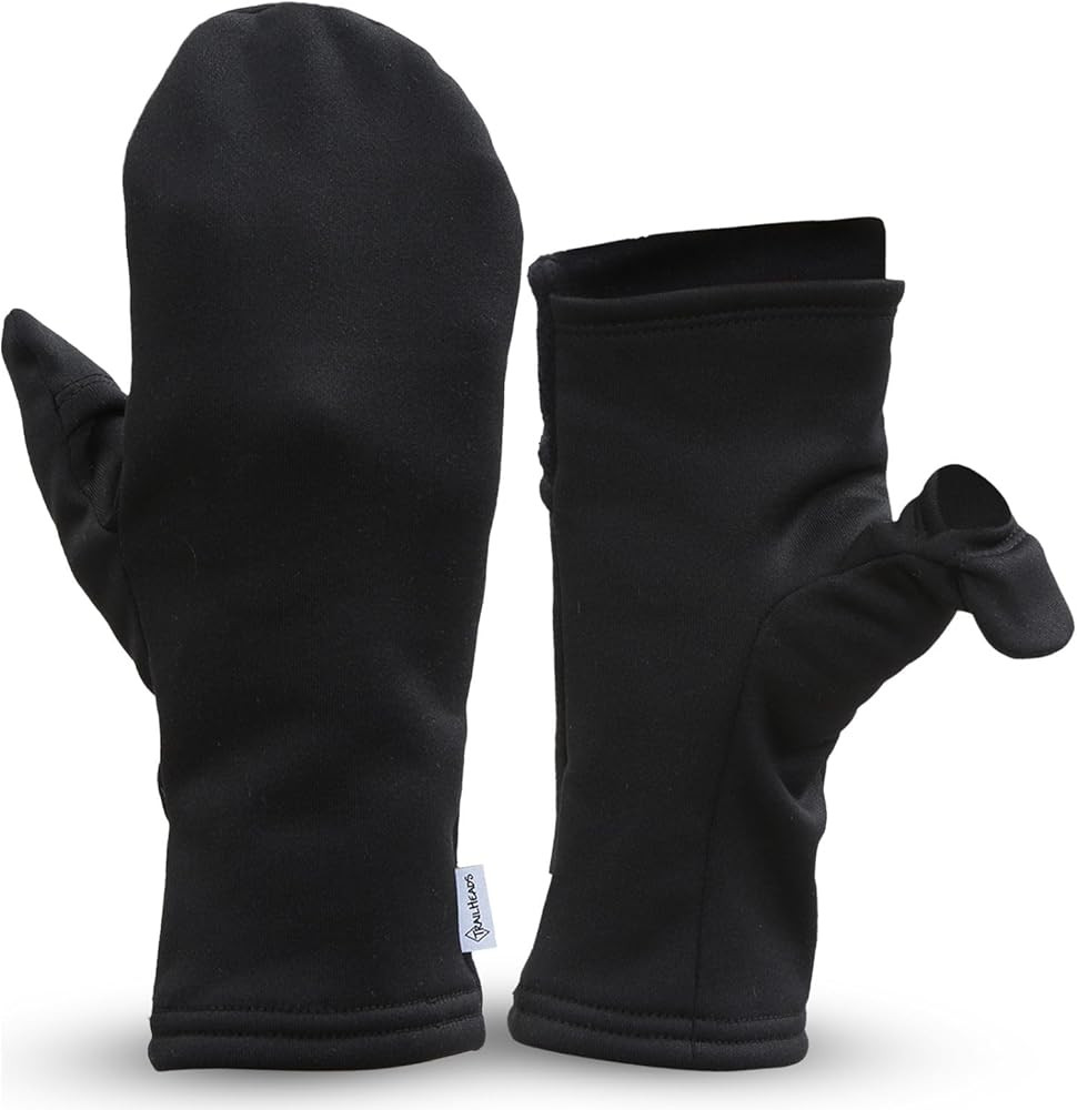 TrailHeads Women’s Fingerless Mittens - Lightweight Convertible Running Mitten | Amazon (US)
