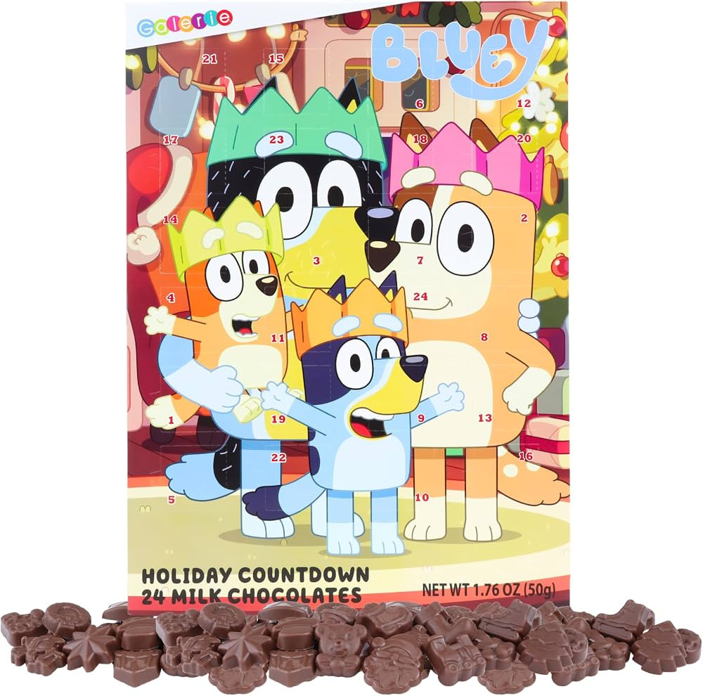 Bluey Advent Calendar, Countdown To Christmas 2024, 24 Days with Chocolate, 1.76 Ounces | Amazon (US)