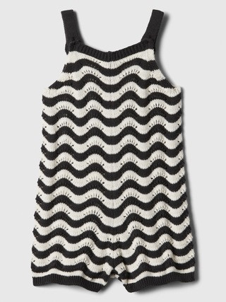 Baby Crochet Sweater Romper | Gap Factory