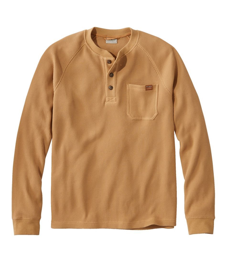 Men's BeanBuilt Waffle Henley, Traditional Untucked Fit | L.L. Bean