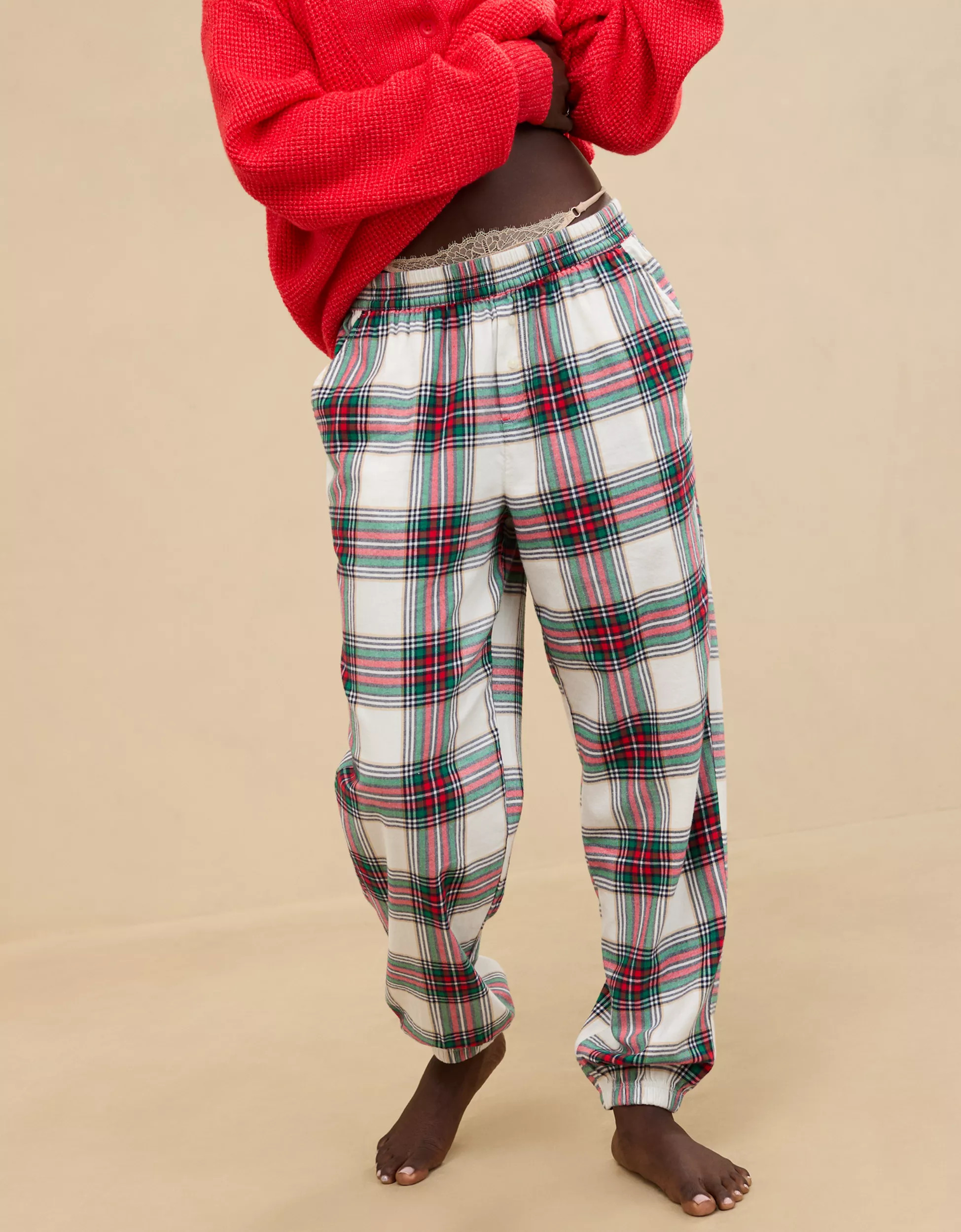 Aerie Off-Duty Flannel Jogger PJ | Aerie