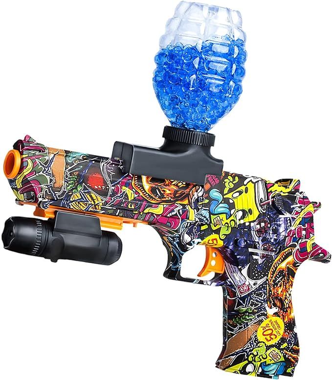 Anstoy Gel Ball Blaster- Splatter Ball Blaster Shoots Gel Ball- Backyard Fun and Outdoor Games fo... | Amazon (US)