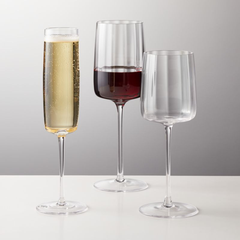 Juliet Optic Stemware | CB2 | CB2