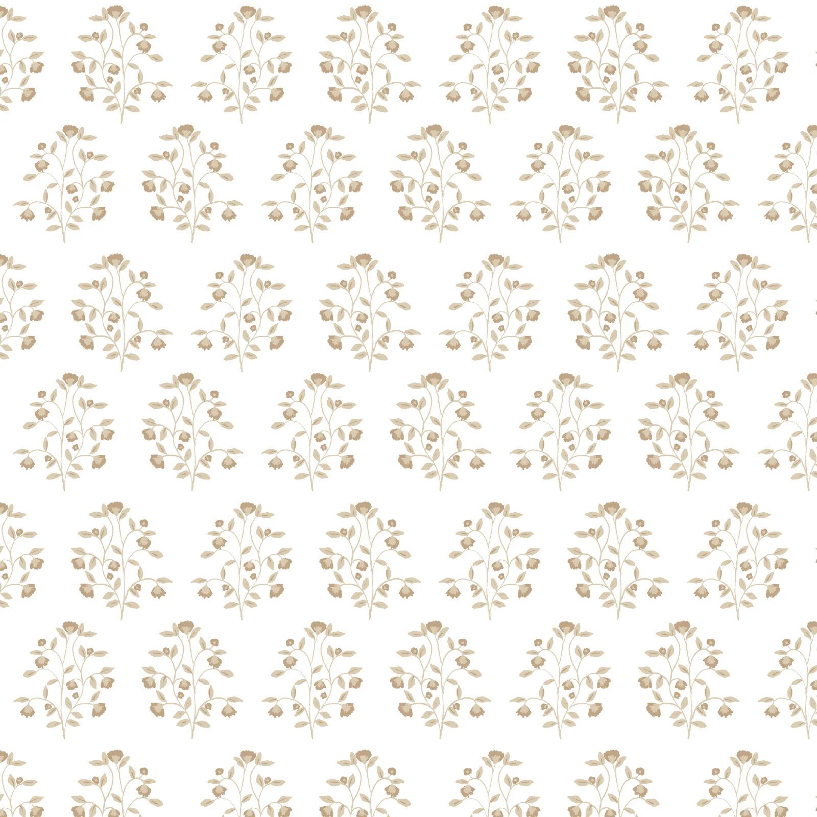 Lucille Floral Fabric in Natural | Brooke and Lou