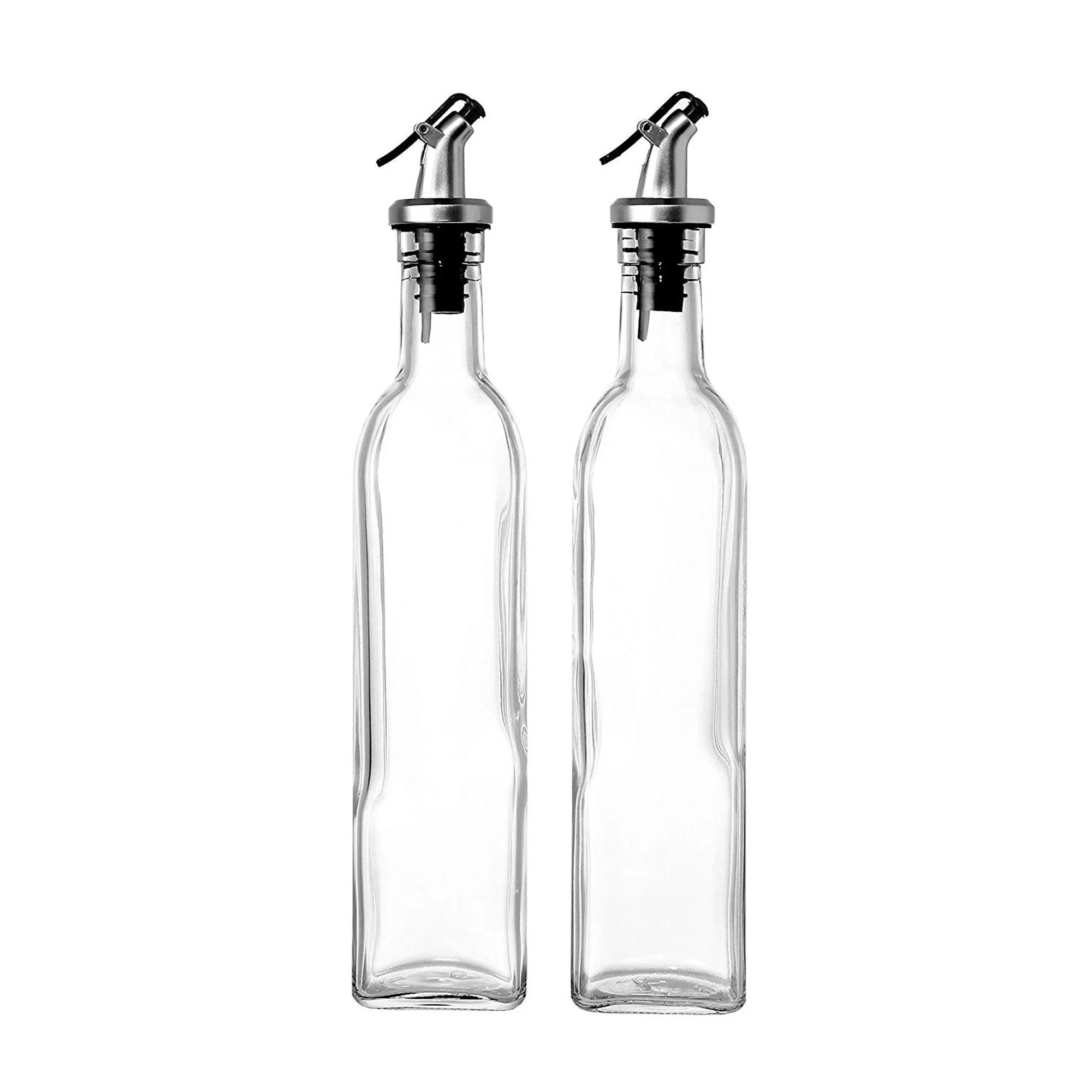 Olive Oil Dispenser - 2 Pack Oil Vinegar Dispenser with Lever Release Pourer (17 Ounce) Great as ... | Walmart (US)