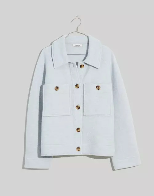 Crop Sweater Shirt-Jacket | Madewell