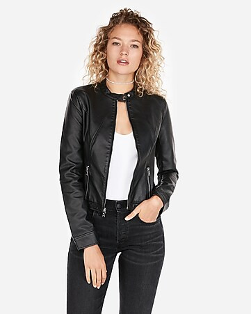 Vegan Leather Jacket | Express