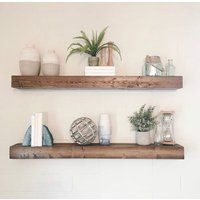 Floating Shelf, Shelves, Farmhouse Decor, Rustic Ledge Open Shelving, Bathroom Kitchen Shelf | Etsy (US)