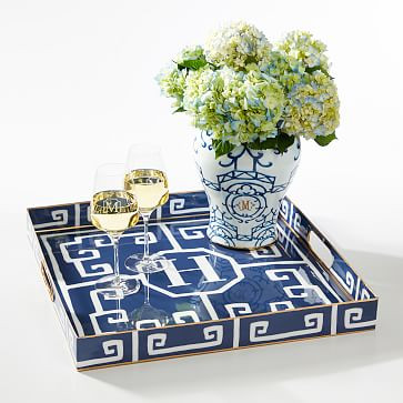 Mark & Graham x Dana Gibson Square Patterned Tray | Mark and Graham