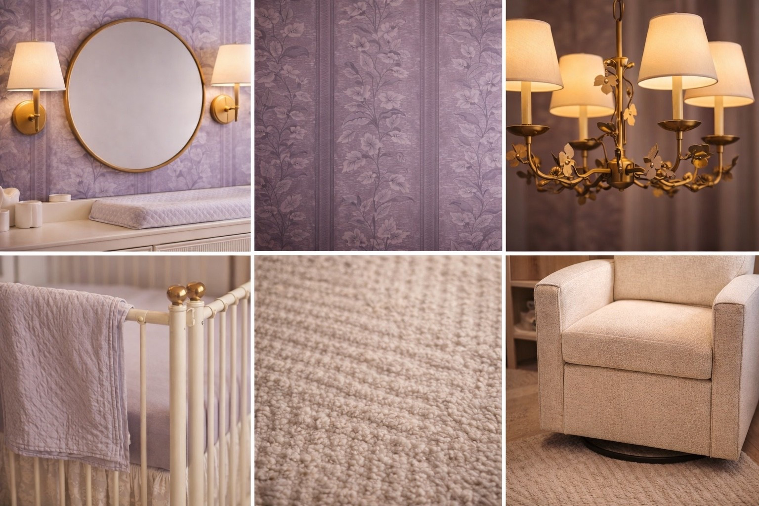 Elegant Baby Girl Nursery with Lavender & Gold Accents

#LTKHome #LTKBump #LTKBaby