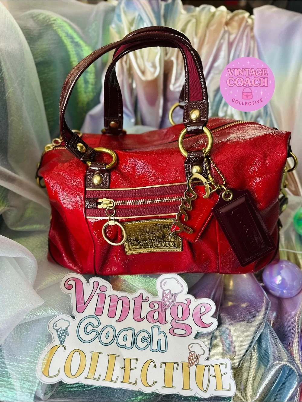 Coach patent leather poppy | Poshmark