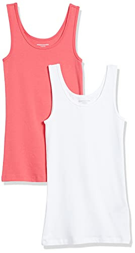 Amazon Essentials Women's Slim-Fit Scoop Neck Tank Top, Pack of 2 | Amazon (US)