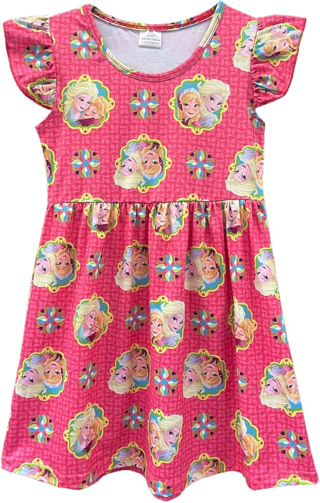 Amazon.com: Baby Girls princess Dress Toddler Girls Dress Toddler princess Printed Dress: Clothin... | Amazon (US)