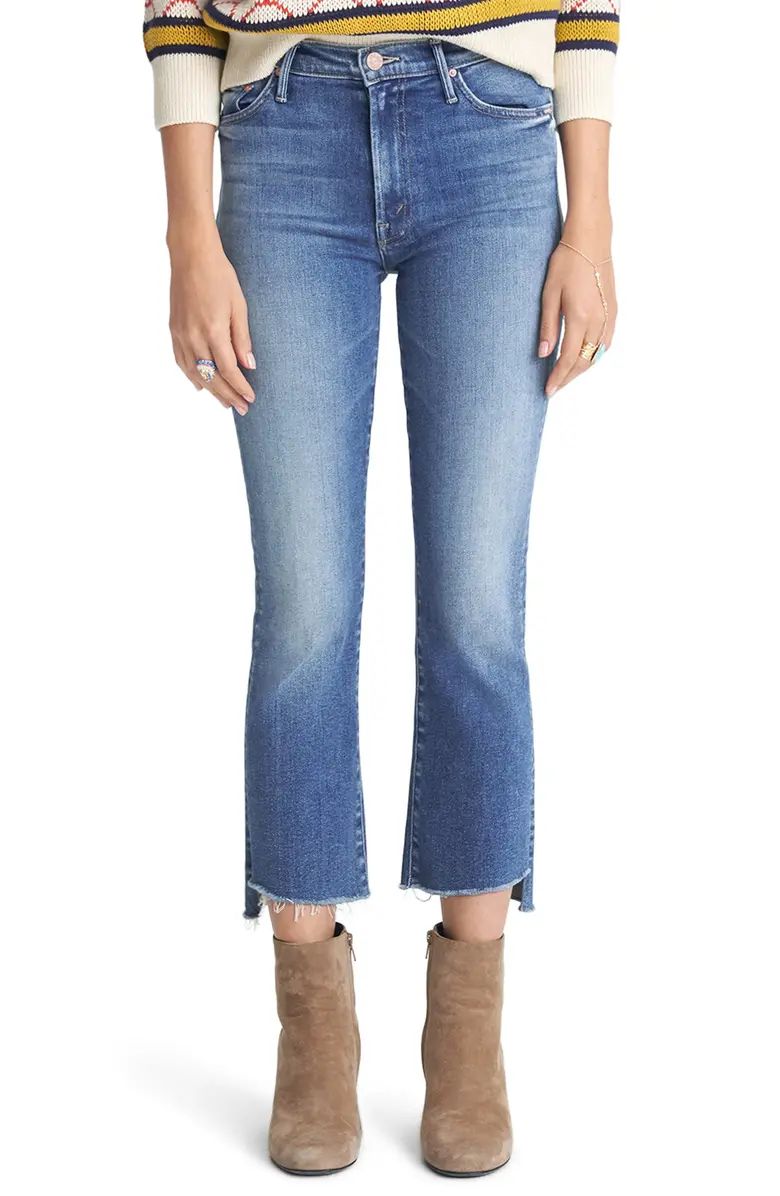 The Insider High Waist Crop Step Fray Jeans | Nordstrom