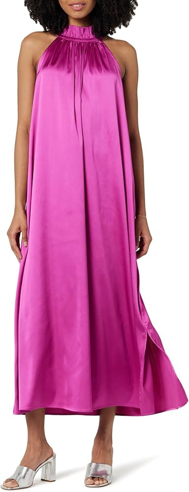 The Drop Women's Arlette Silky Stretch Halter Maxi Dress | Amazon (US)