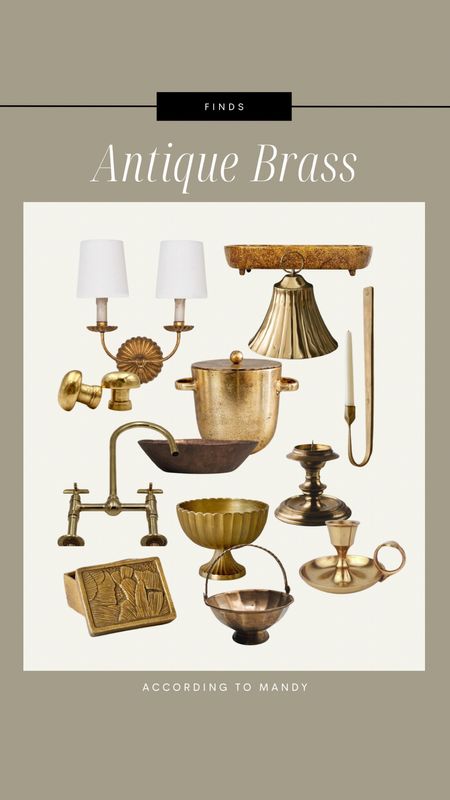 Antique Brass Finds!

brass decor, sconce, candle holder, brass faucet, brass bells, brass knobs, decor box, Etsy finds, vintage Etsy, vintage finds, antique finds, tray, bowl, vintage for less

#LTKhome #LTKfindsunder100 #LTKMostLoved