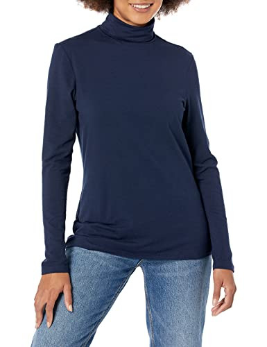 Amazon Essentials Women's Long-Sleeve Turtleneck (Available in Plus Size), Navy, L | Amazon (UK)