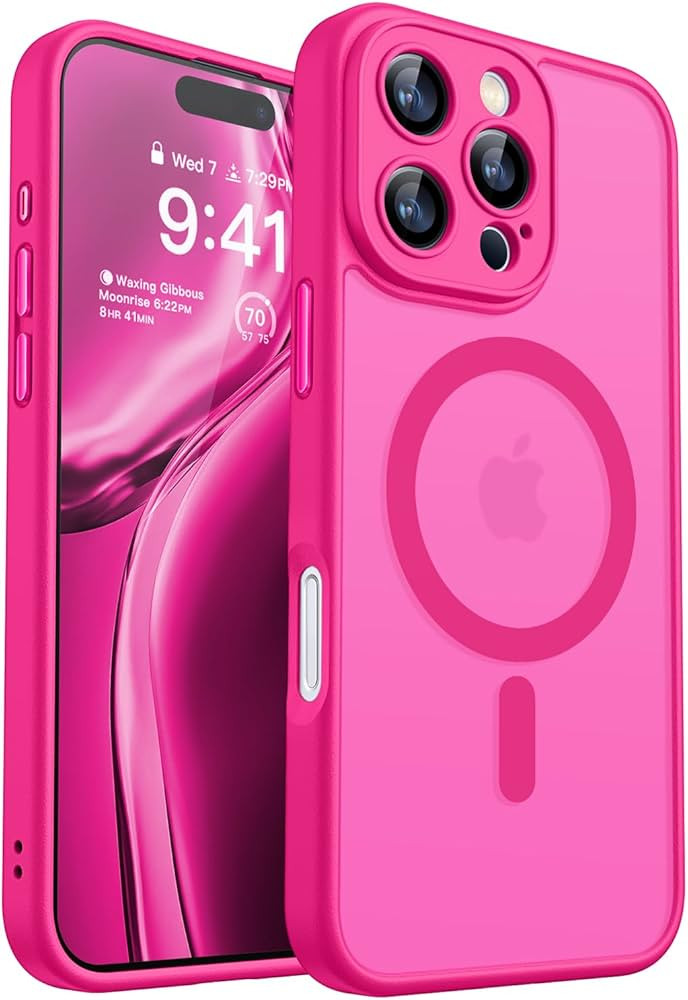 CANSHN Magnetic Compatible with iPhone 16 Pro Max Case, Upgraded [Full Camera Protection] [Compat... | Amazon (US)