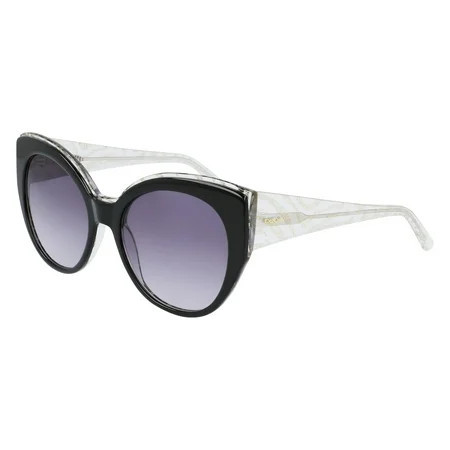 Bebe Women’s Jet Round Cat-Eye Sunglasses With Gradient Lens BB7231-001 | Walmart (US)