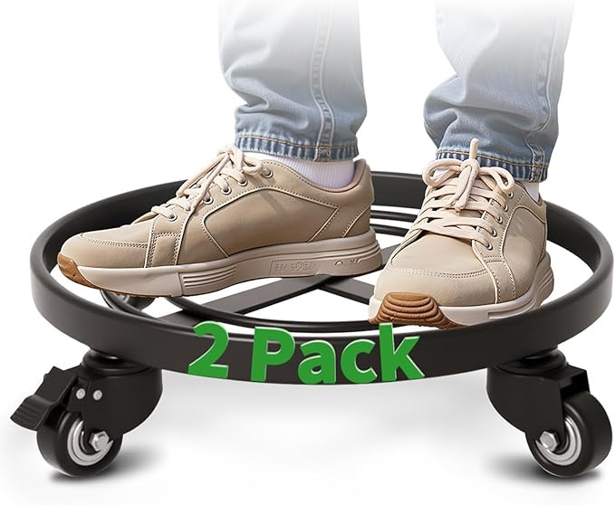 AMAGABELI GARDEN & HOME Plant Caddy with Wheels Heavy Duty 14“ 2 Pack Rolling Plant Stand Plant... | Amazon (US)