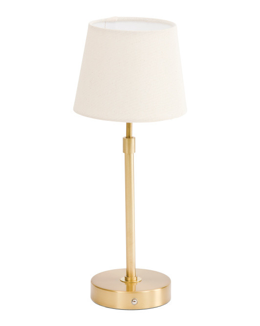 16x5 Linen Shade Rechargeable Led Touch Lamp | TJ Maxx